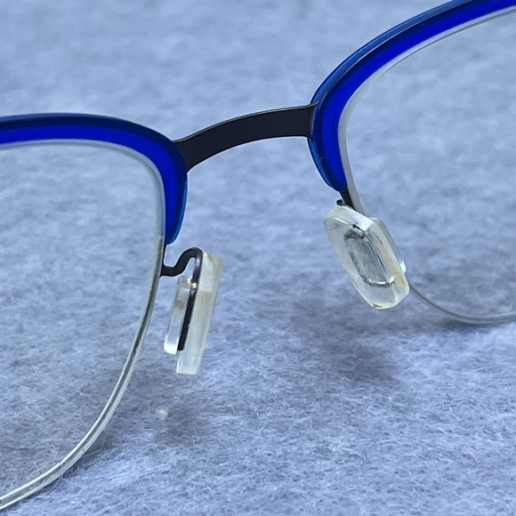 MODO Glasses 4077 Eyeglasses Frames Only 47-20-140 Titanium Blue‎ Half Rim Japan - Picture 9 of 12